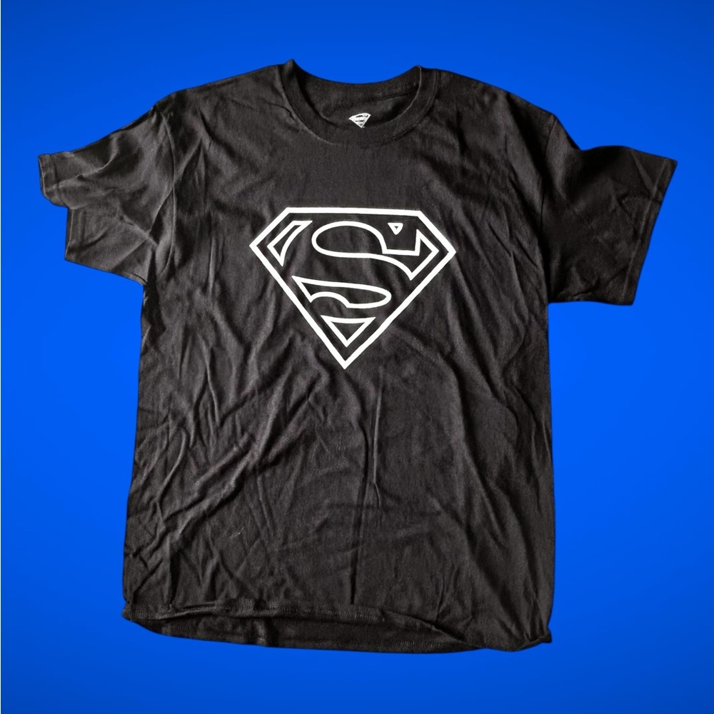 DC Black Superman Emblem Tee